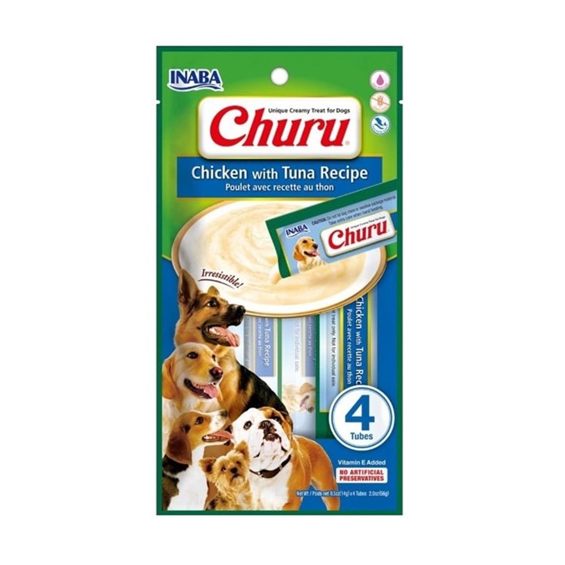 Ciao Churu Ton Balıklı Tavuklu Tamamlayacı Köpek Ödül Maması 4 x 14 Gr
