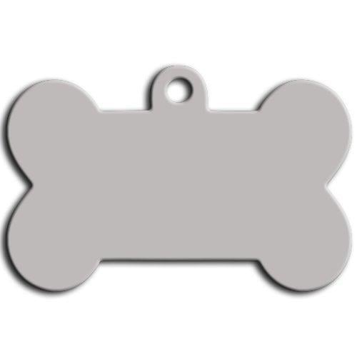 Dalis Kemik Şekilli Köpek Künyesi Gri 5 Cm
