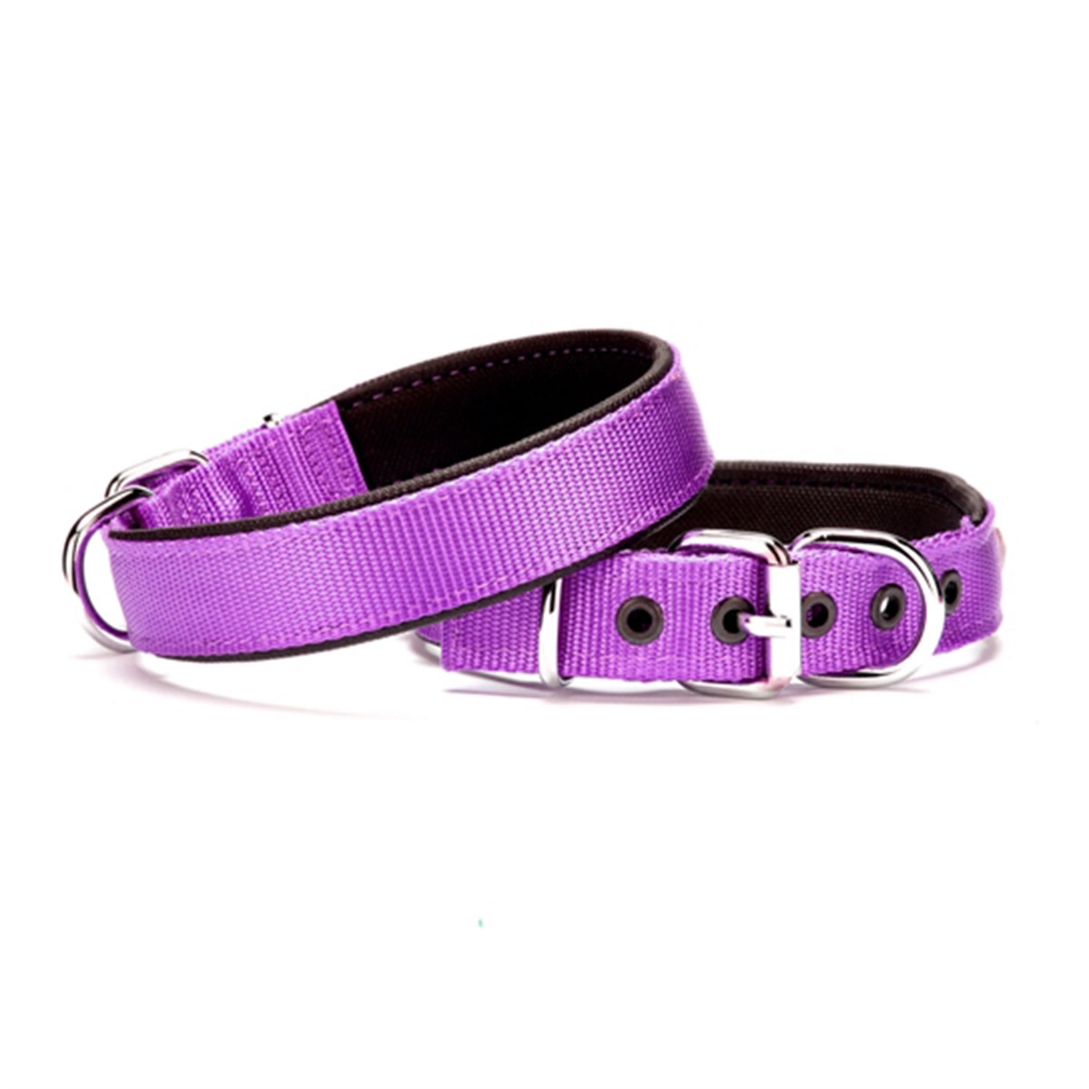 Doggie Comfort Sade Dokuma Boyun Tasması 45 Cm Mor