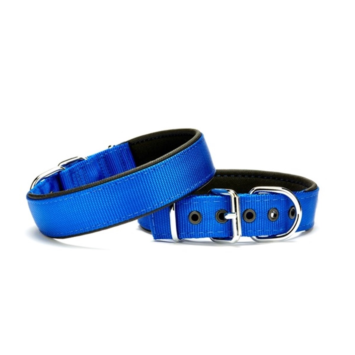 Doggie Comfort Yumuşak Dokuma Köpek Tasması M Mavi