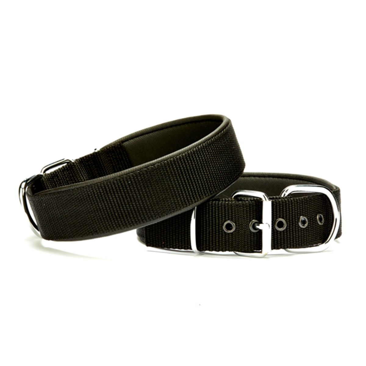 DoggieComfort Sade Dokuma Boyun Tasması Siyah