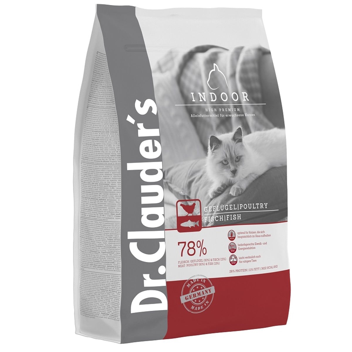 Dr.Clauders Glutensiz Tavuklu Balıklı Indoor Kedi Maması 4 Kg