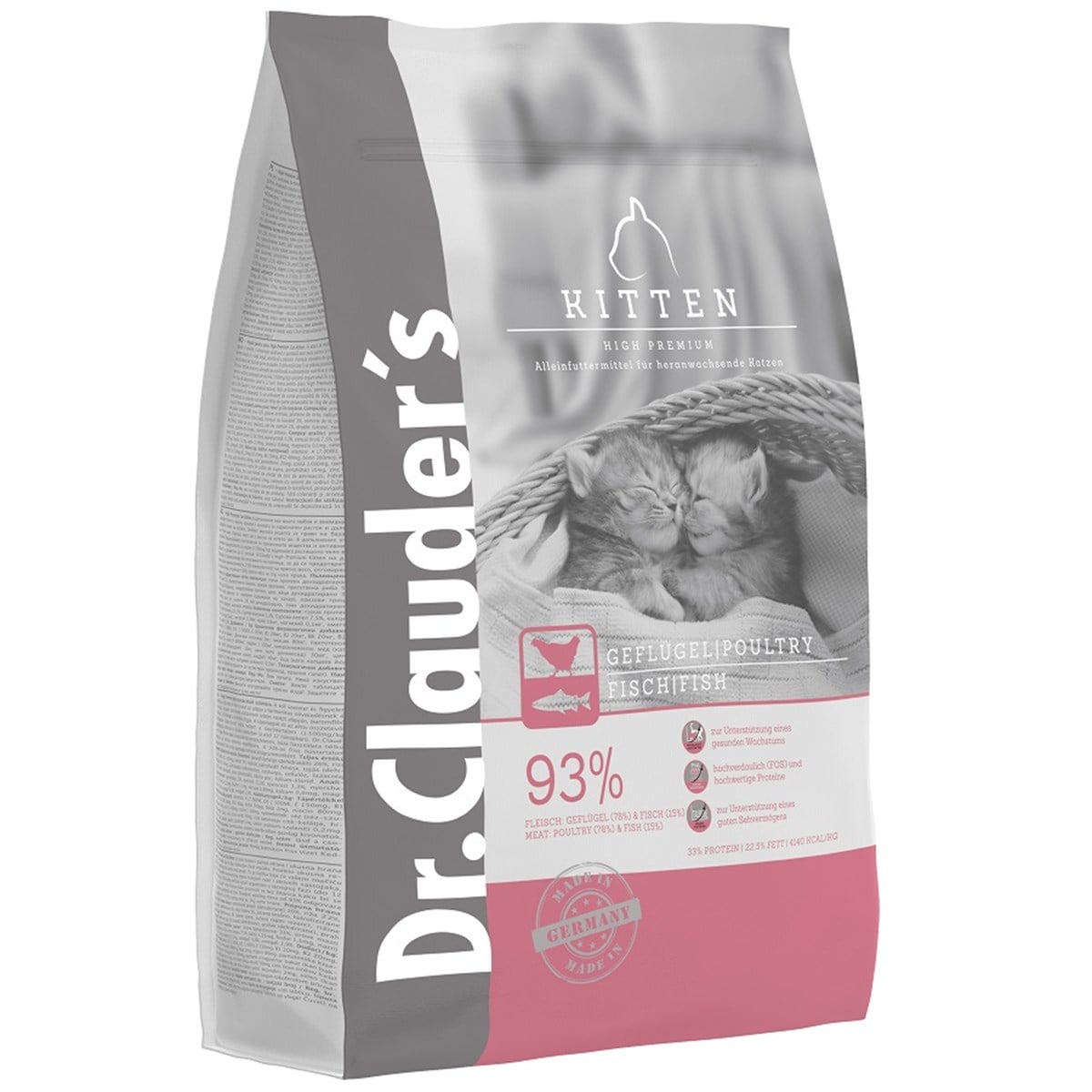Dr.Clauders Glutensiz Tavuklu Balıklı Yavru Kedi Maması 4 Kg
