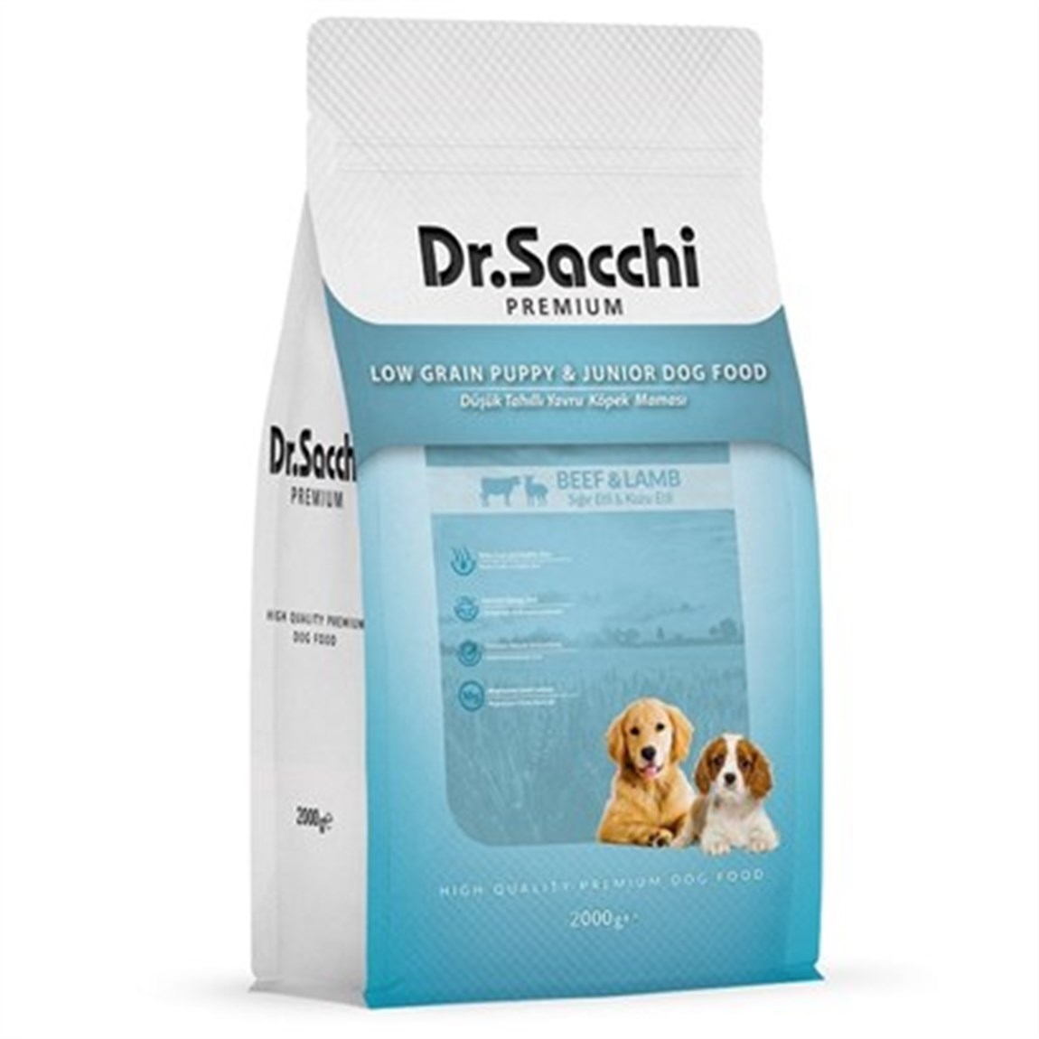 Dr.Sacchi Düşük Tahıllı Küçük Irk Yavru Köpek Maması 2 kg