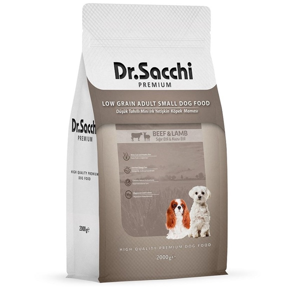 Dr.Sacchi Düşük Tahıllı Küçük Irk Yetişkin Köpek Maması 2 kg