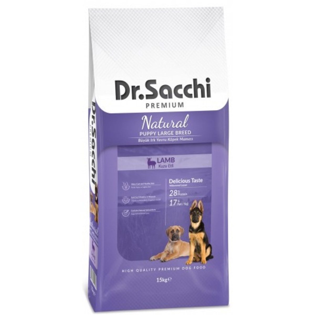 Dr.Sacchi Kuzulu Büyük Irk Yavru Köpek Maması 15kg