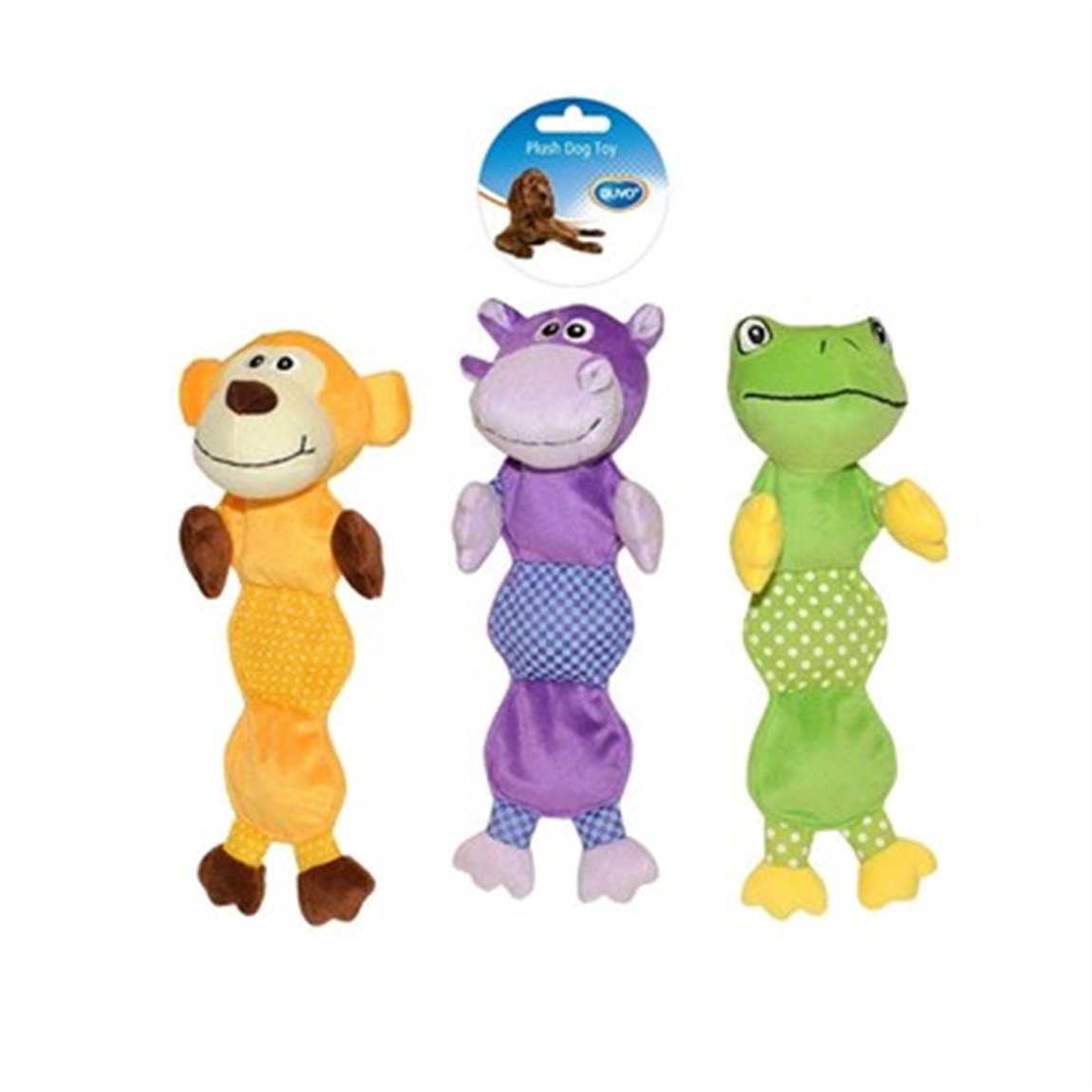 Duvo+ Peluş Uzun Gövdeli Figür Sesli Köpek Oyuncağı 18,5x15x8cm