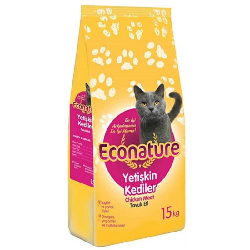 Econature Tavuklu Kedi Maması 15 kg