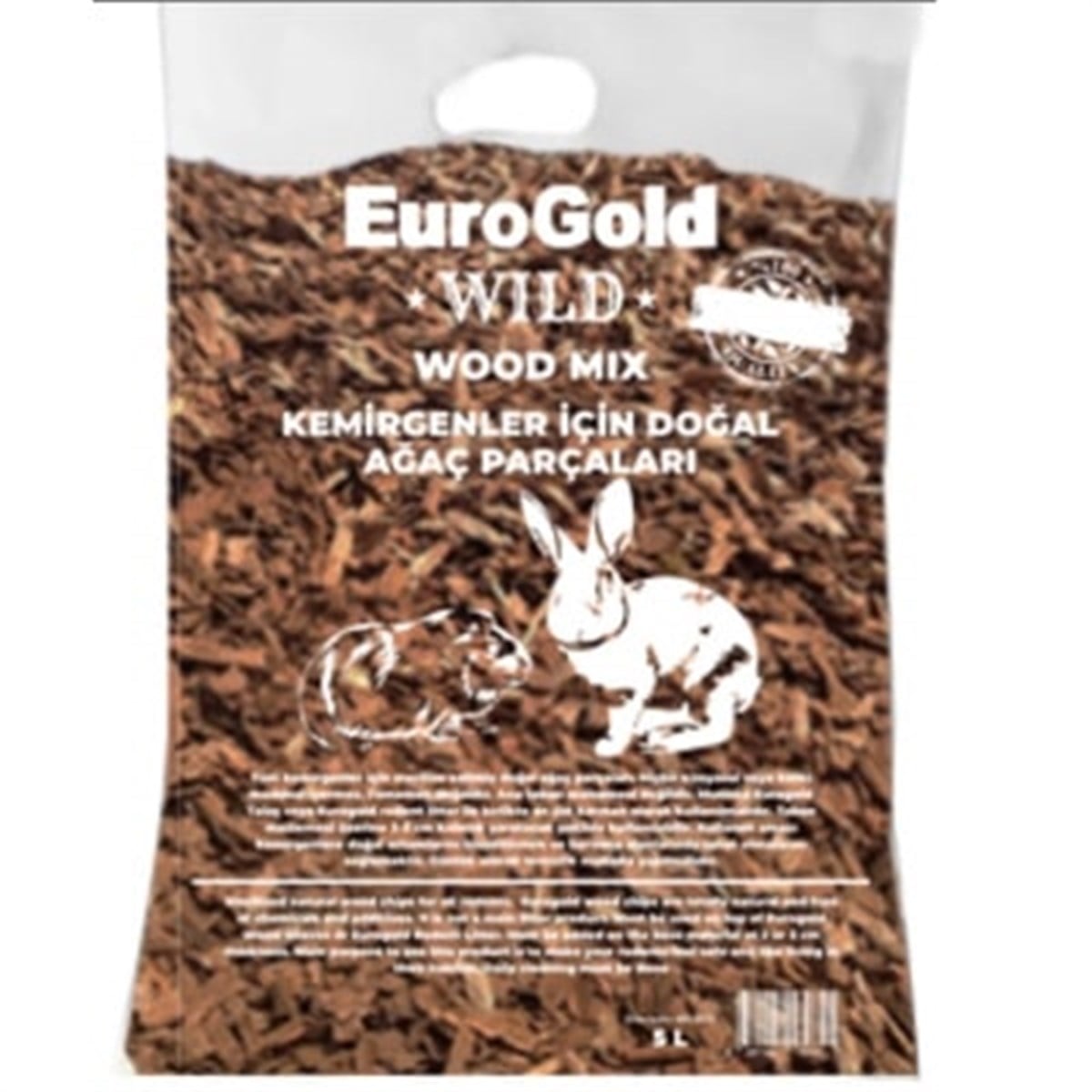 Euro Gold Kemirgenler İçin Doğal Ağaç Parçaları 5lt