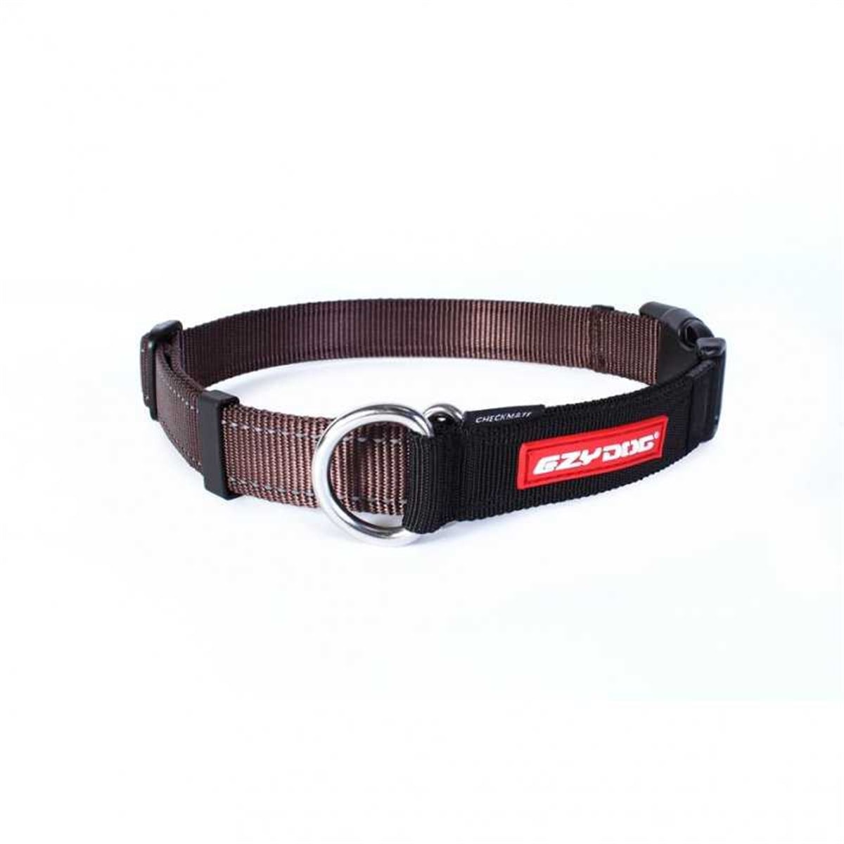 EzyDog Checkmate Kilitli Köpek Terbiye Boyun Tasması XLarge Kahverengi