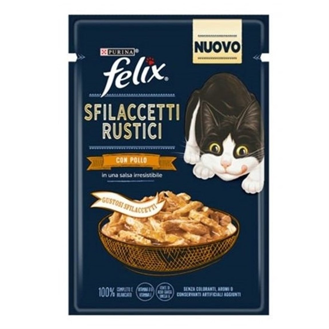 Felix Lezzetli Et Dilimleri Sos İçinde Tavuklu Kedi Konservesi 80gr