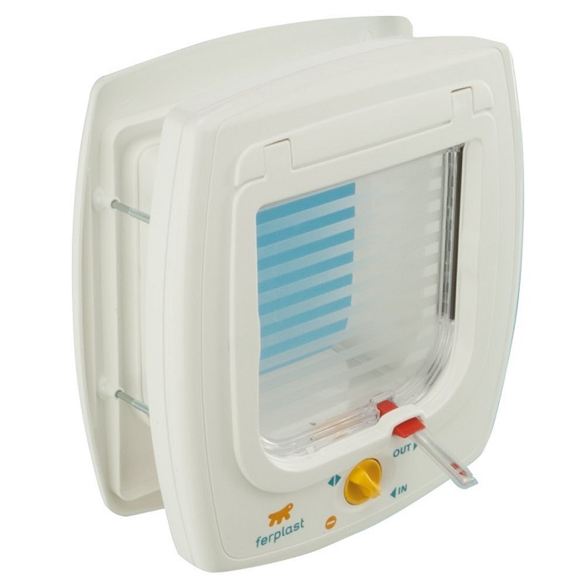Ferplast Beyaz Swing 7 Manyetik Kedi Kapısı iç 13.5 x 13.7 Cm
