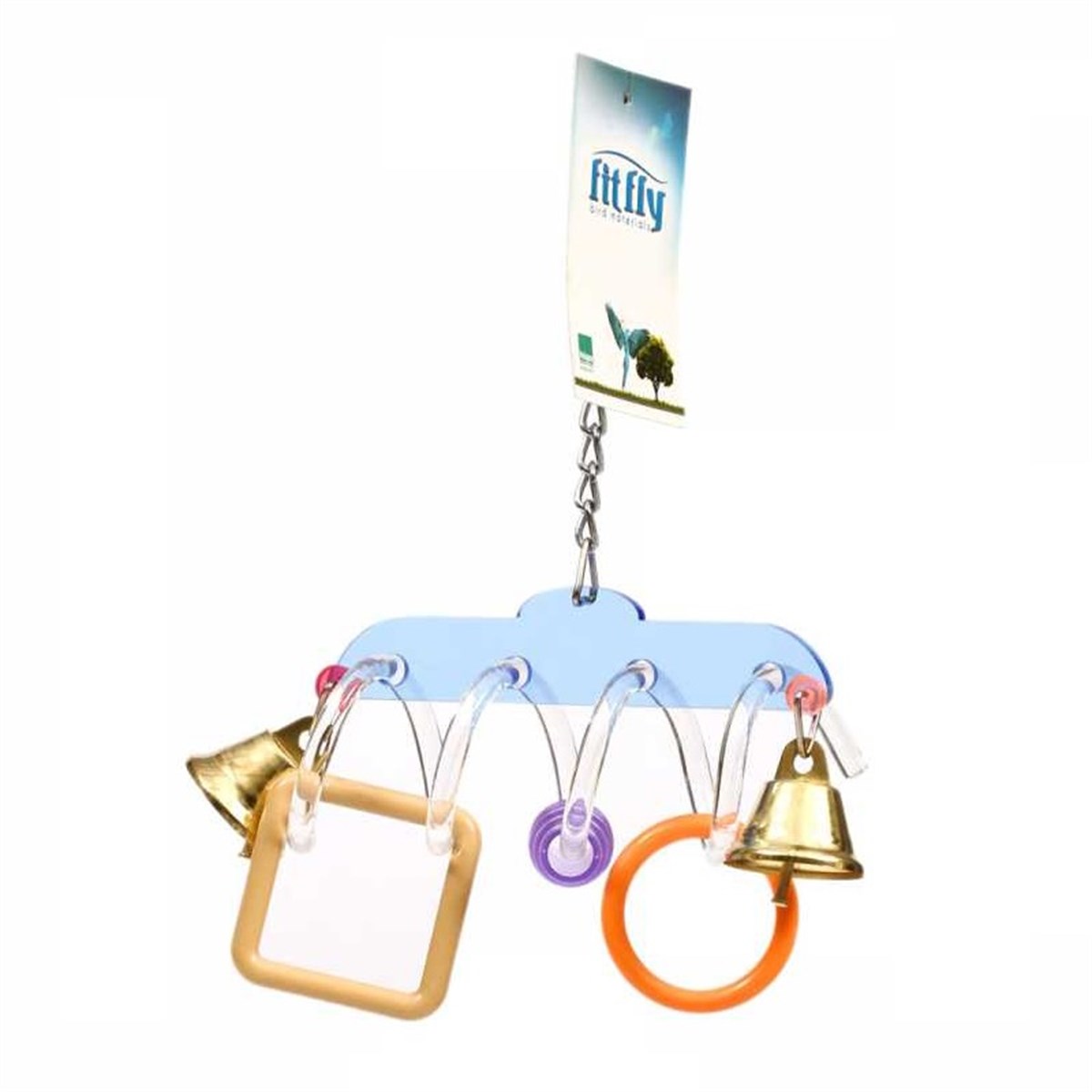 Fit Fly Aksesuarlı Akrilik Kuş Oyuncağı 21cm