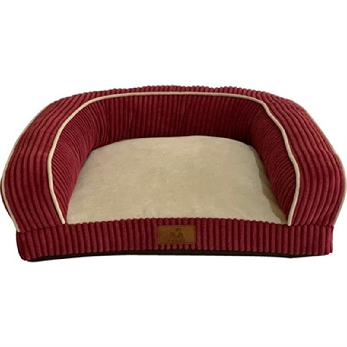 Fitilli Köpek Yatağı Large 85x70x20 Kırmızı