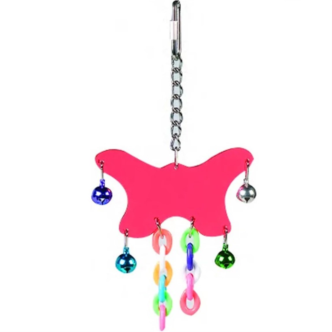 Flamingo Acryl Zilli Kelebek Kuş Oyuncağı