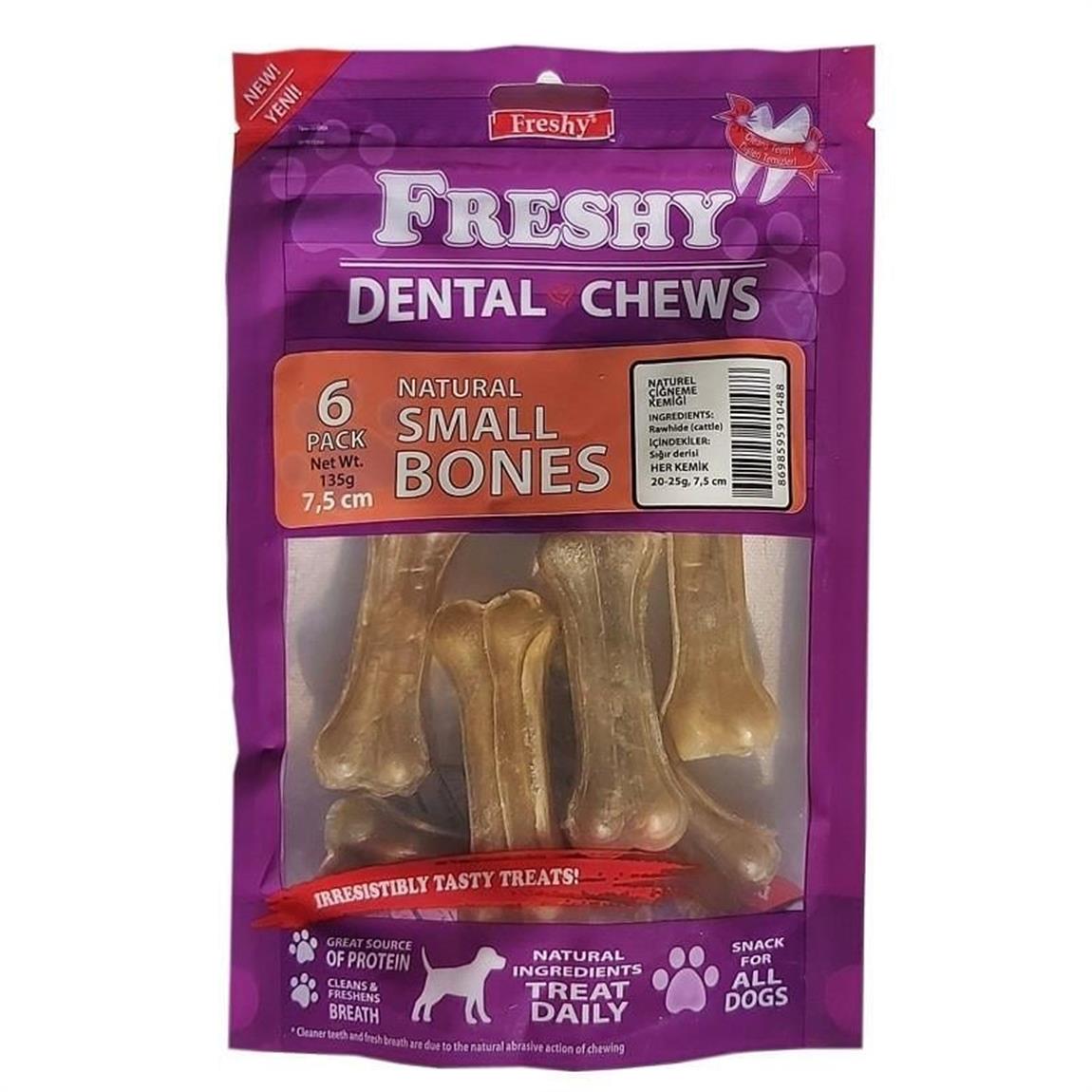 Freshy Dental Natural Kemik Small  6  Adet