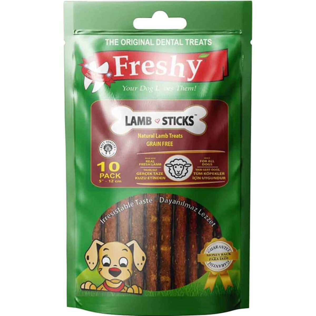 Freshy Kuzulu Çubuk Köpek Ödülü 10lu