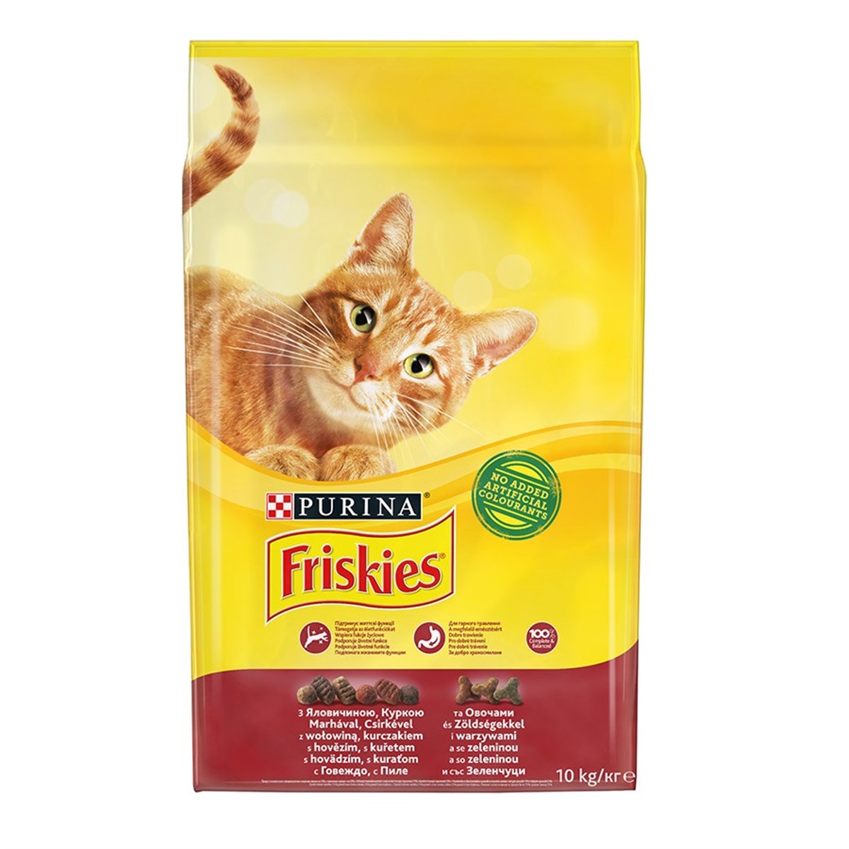 Friskies Etli Tavuklu Ve Sebzeli Yetişkin Kedi Maması 10 Kg