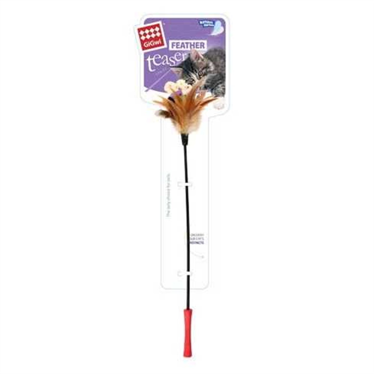 Gigwi Feather Teaser Kedi Oltası Doğal Tüylü 60 cm