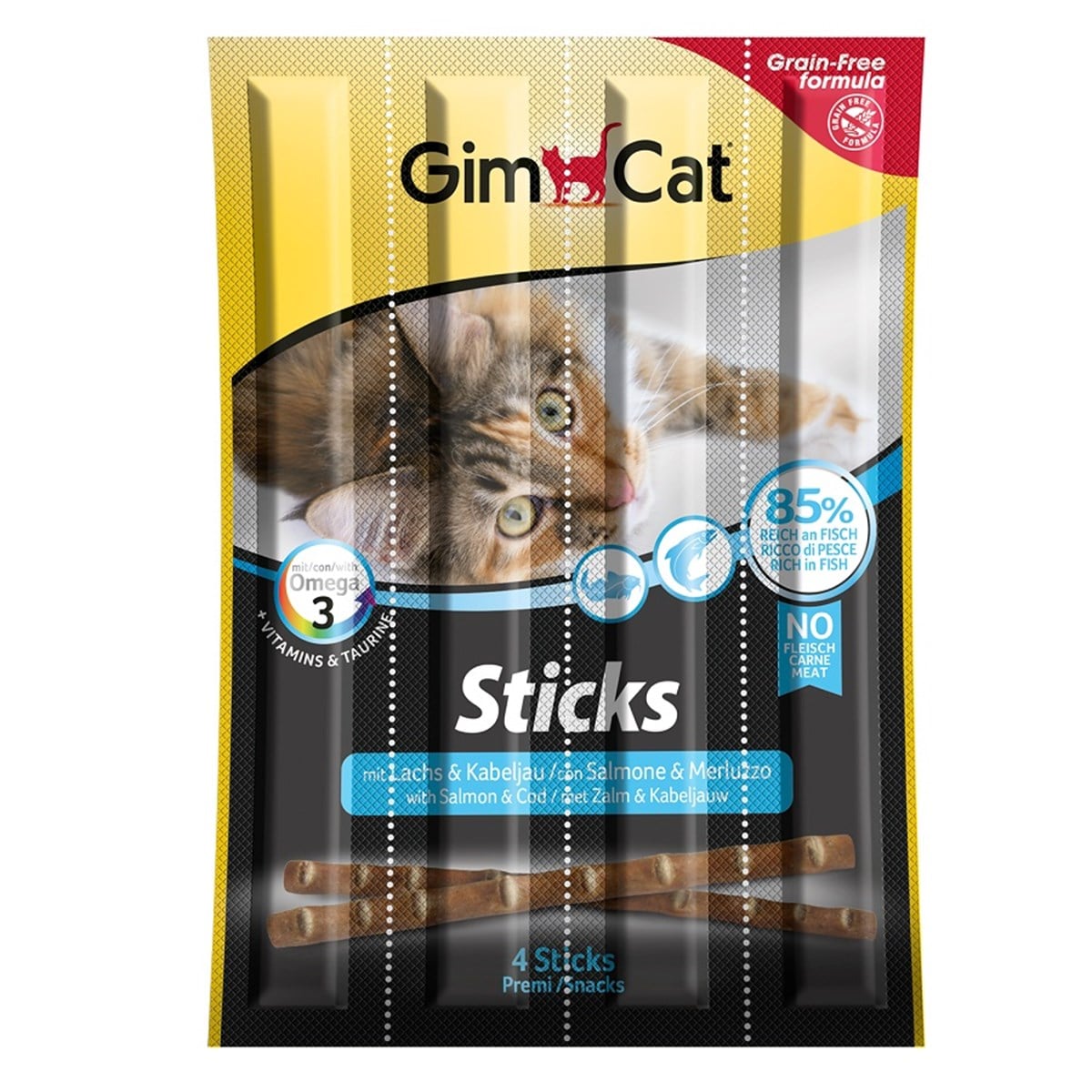 GimCat Sticks Alabalıklı Ve Somonlu 4 Parça
