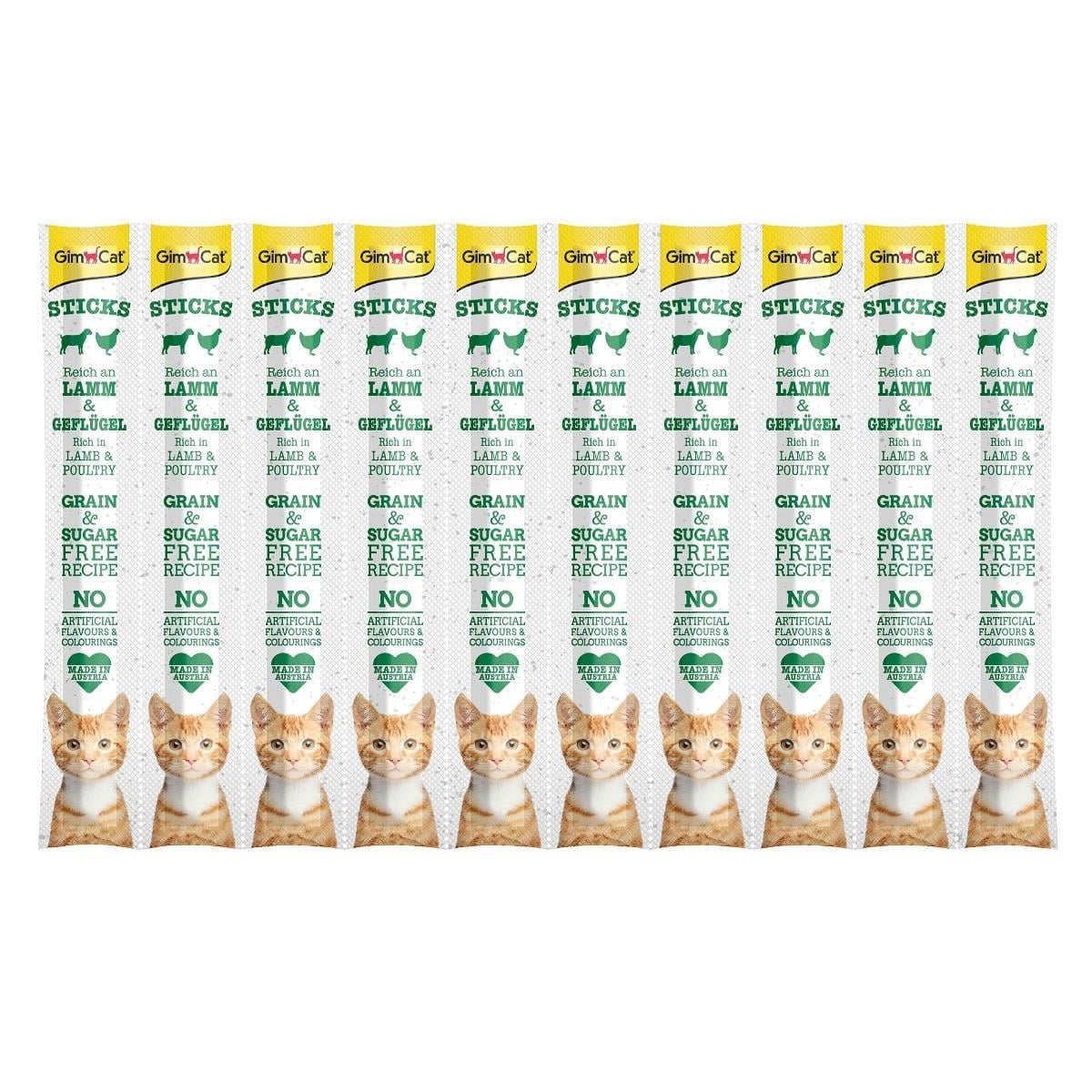 GimCat Sticks Kuzu etli Tavuklu Ödül Çubukları 50 gr - 10lu