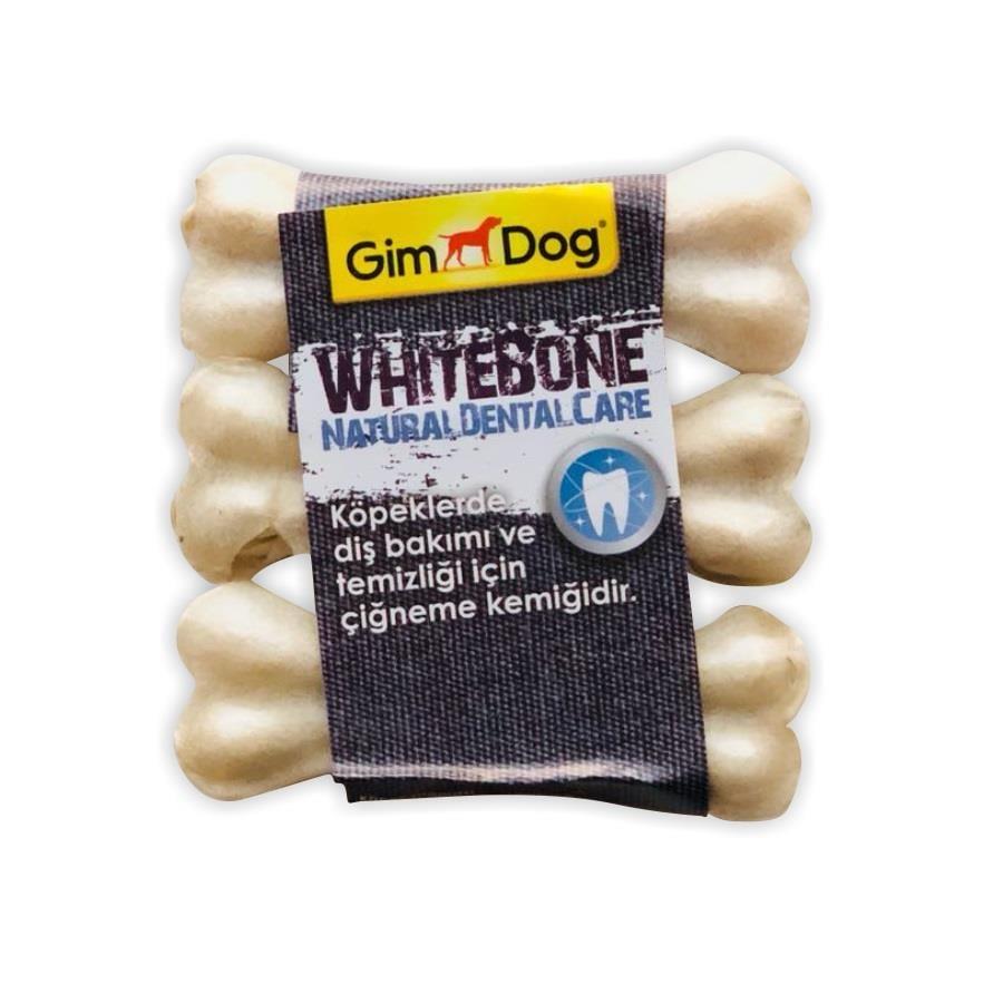 GimDog Chew Bones Press Köpek Çiğneme Kemiği 3'Lü Beyaz
