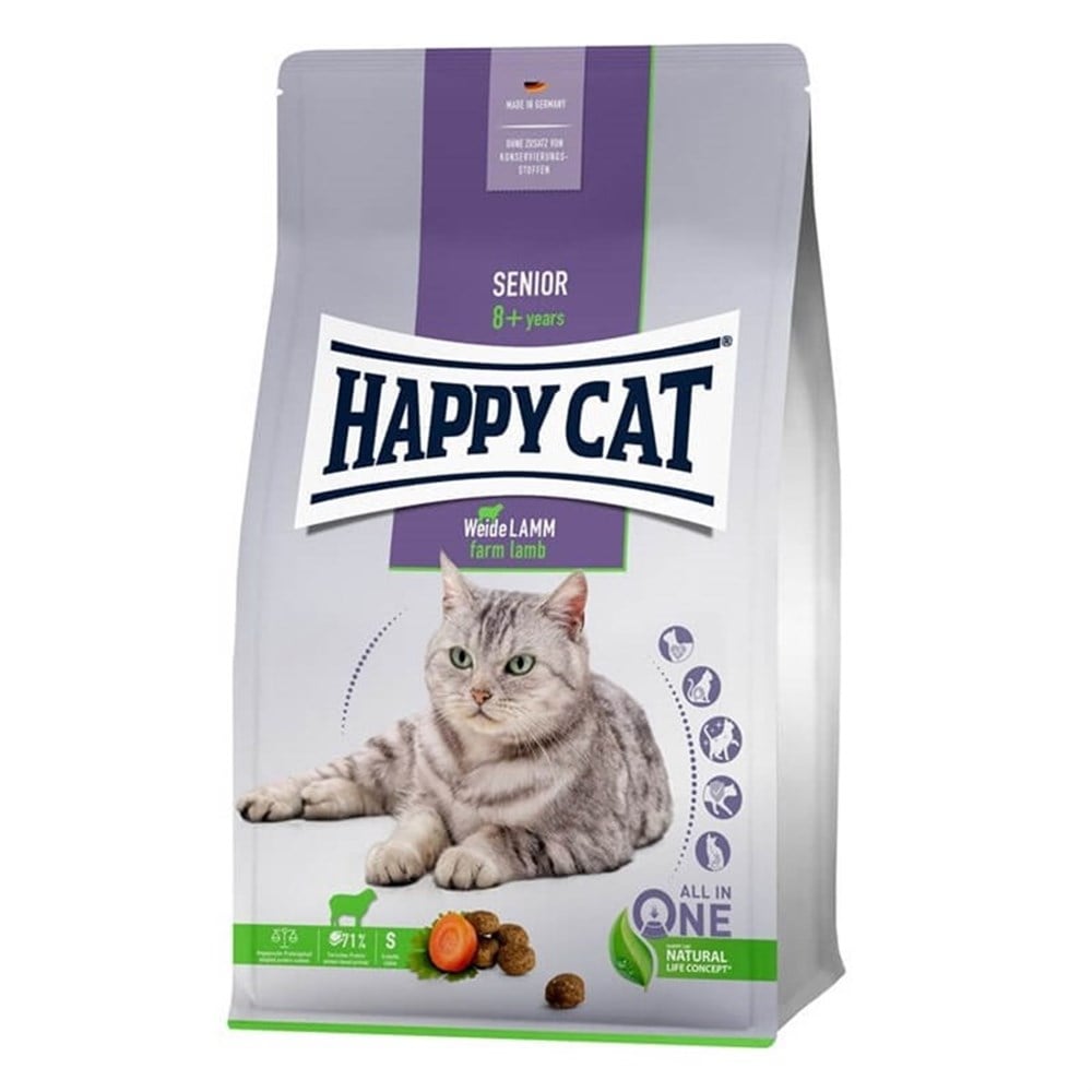 Happy Cat Senior Weide Lamm Kuzulu Yaşlı Kedi Maması 4 kg