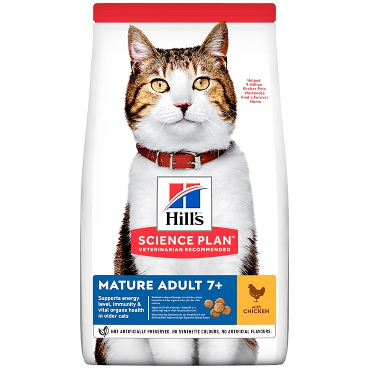 Hills Feline Mature +7 Tavuklu Yaşlı Kuru Kedi Maması 3 Kg