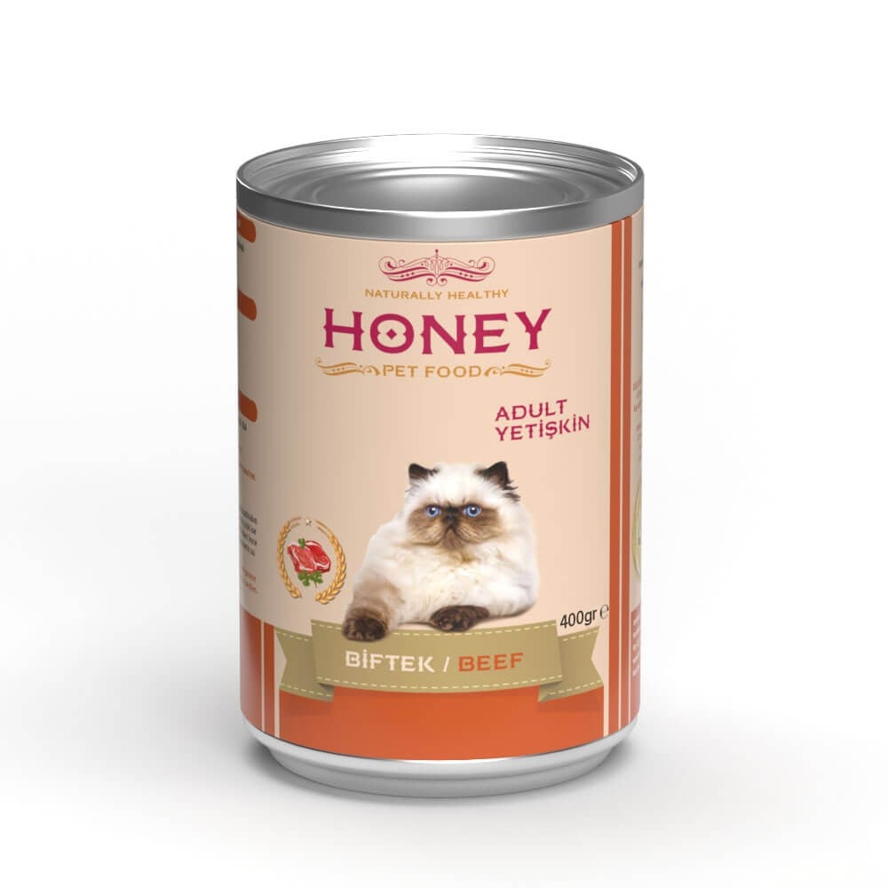 Honey Biftekli Kedi Konservesi 400 Gr