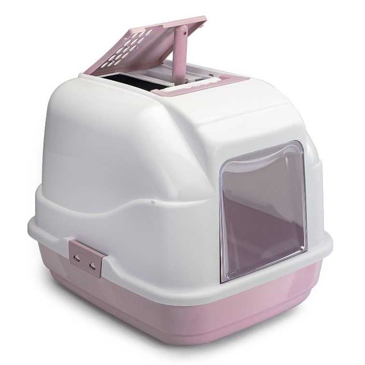 Imac Easy Cat Filtreli Kapılı Kedi Tuvalet Kabı PEMBE