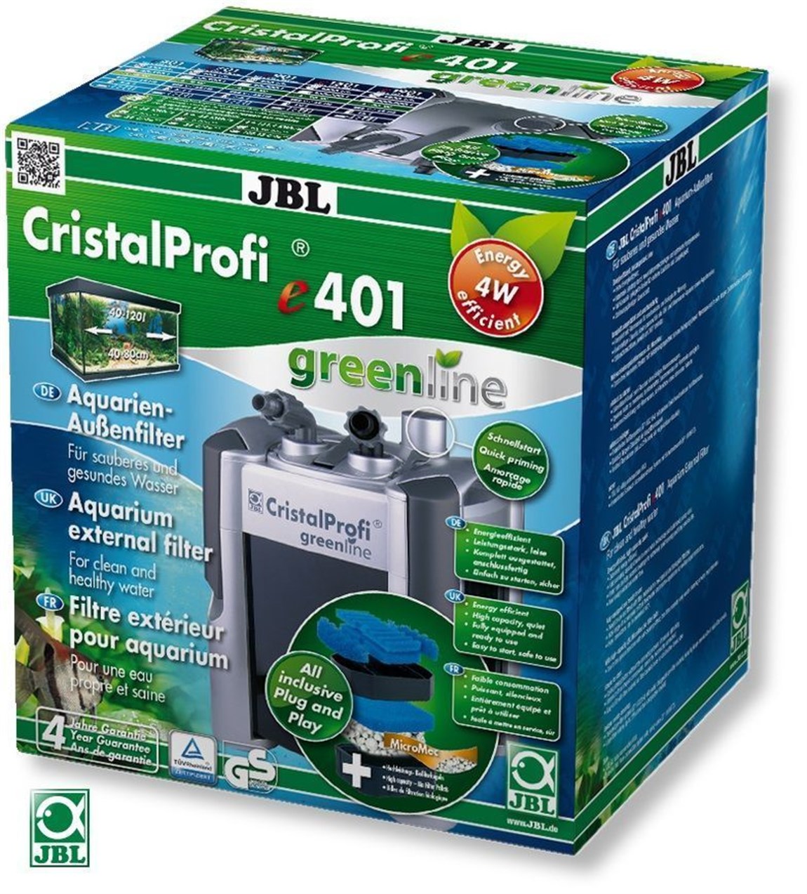 JBL Cristal Profi E401 Greenline Dış Filtre 450 L/H