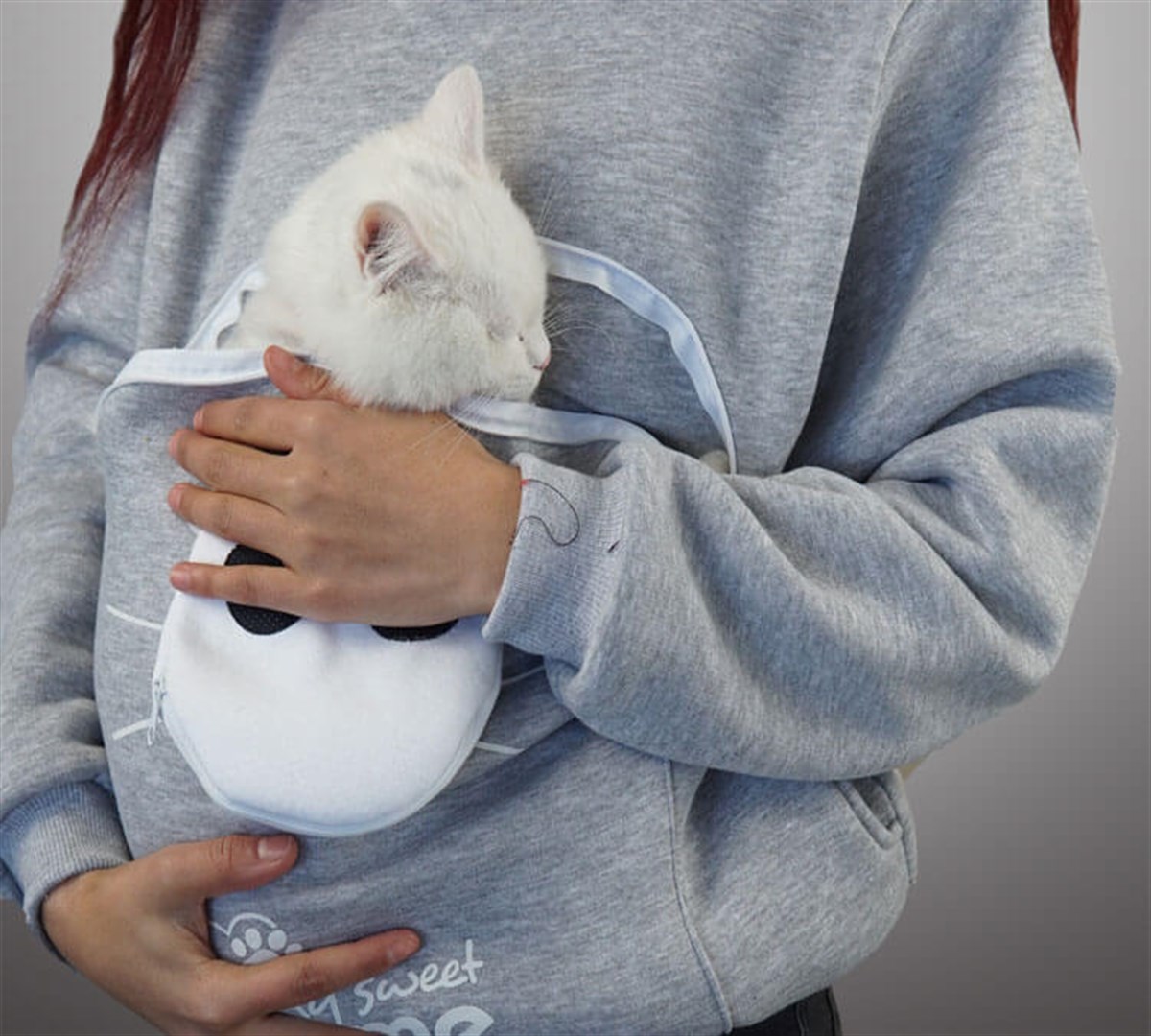 Kanguruu Sweet Pet Taşıma Kıyafeti Medium Gri