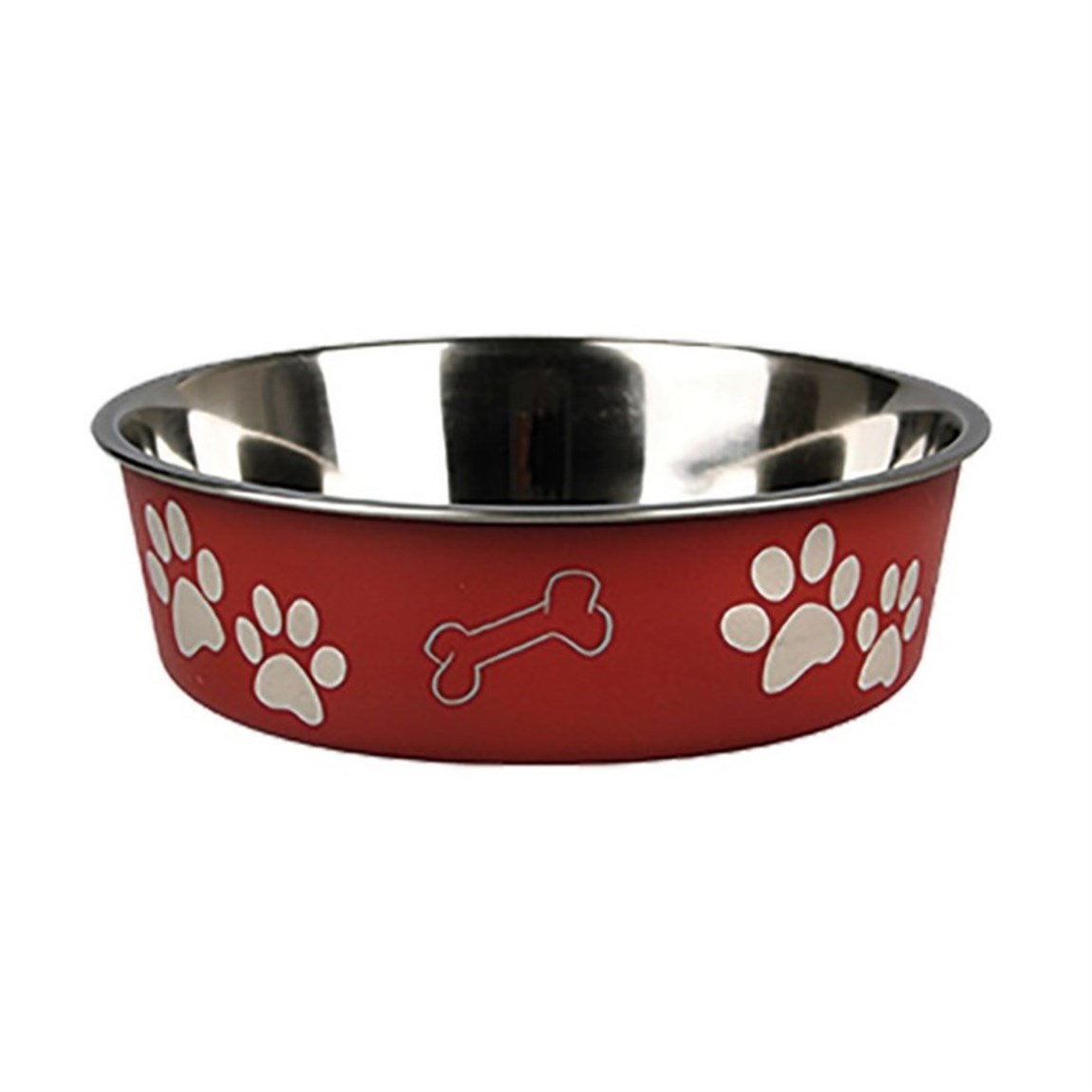 Karlie Bella Kaymaz Tabanlı Köpek Mama Kabı  21 Cm Kırmızı