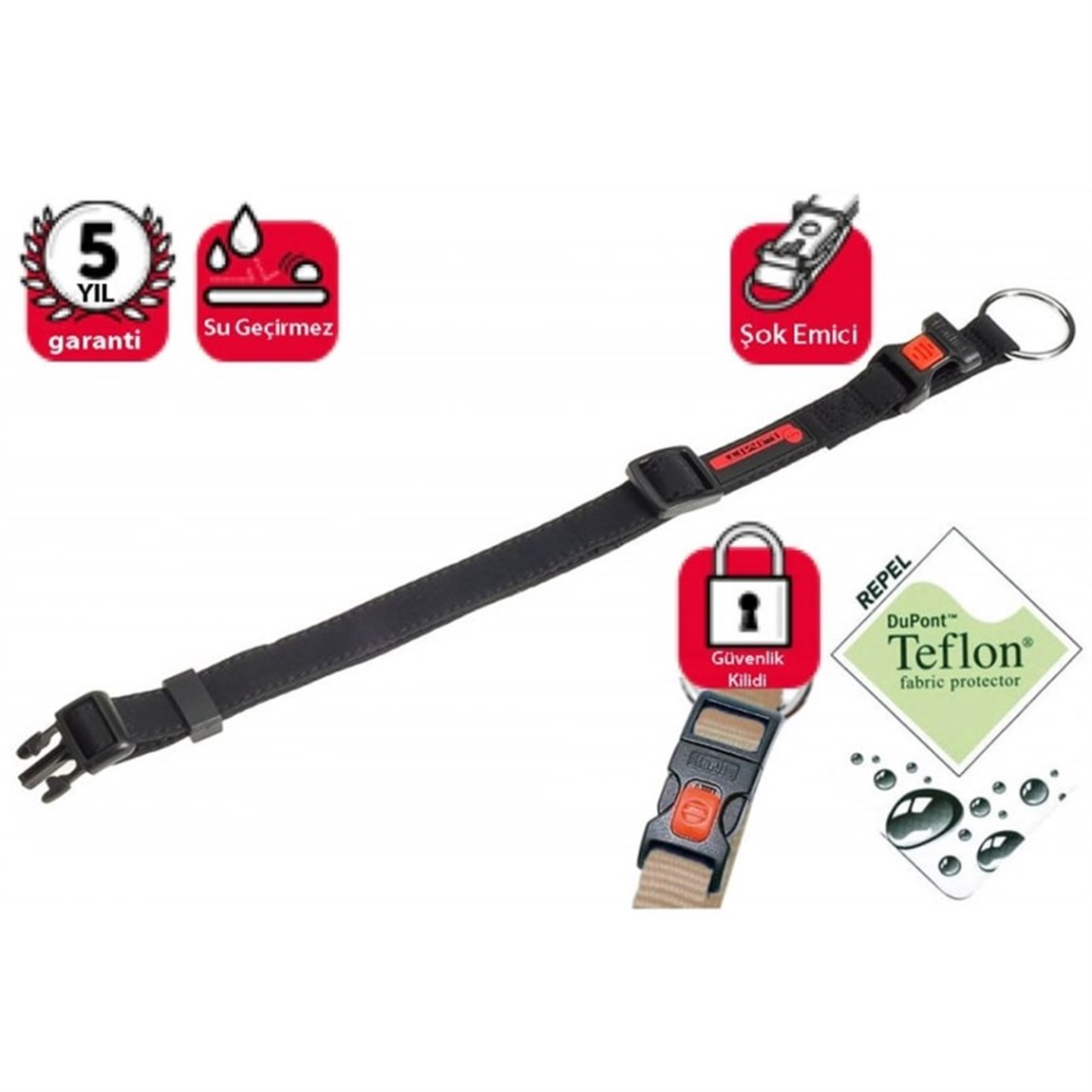 Karlie No Limit Köpek Boyun Tasması Small 1,5x30-45 cm SİYAH