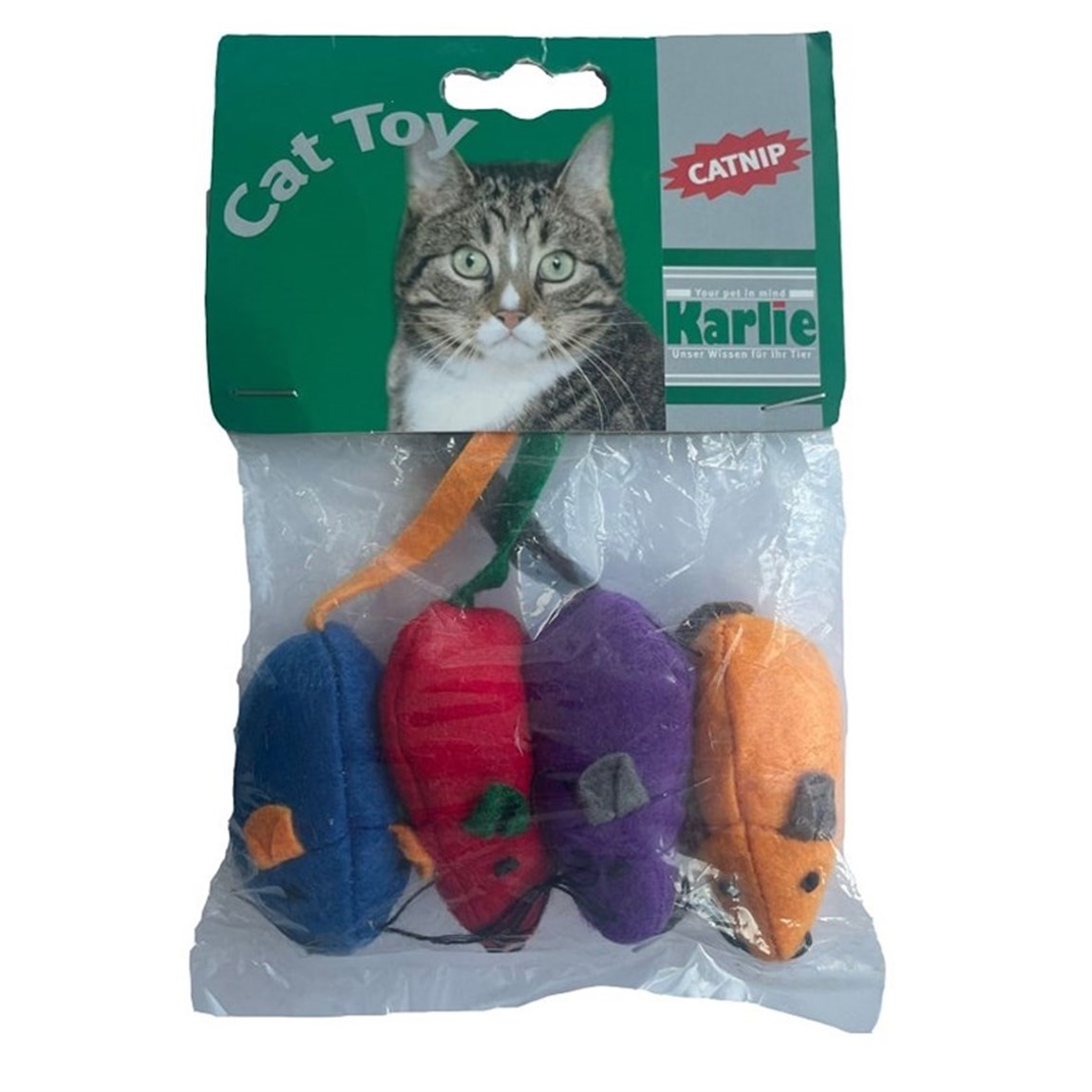 Karlie Peluş Renkli Fare Kedi Oyuncağı 4 lü
