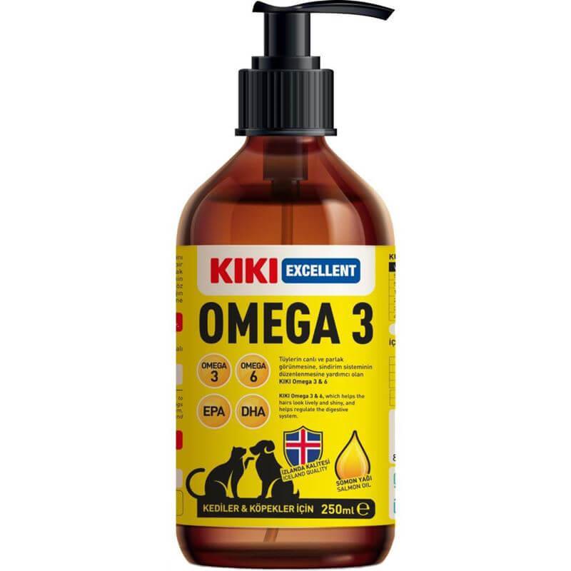 KIKI Excellent Kedi ve Köpek İçin Omega 3 Balık Yağı 250 ml