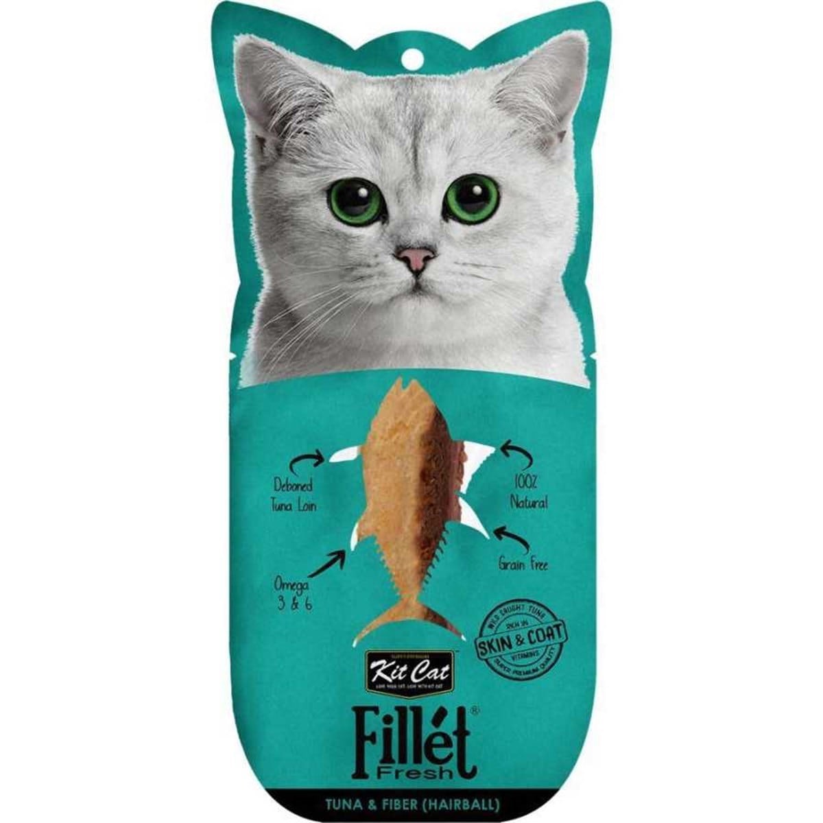 Kit Cat Fillet Fresh Tuna & Fiber (Hairball) Fileto Kedi Maması 30g