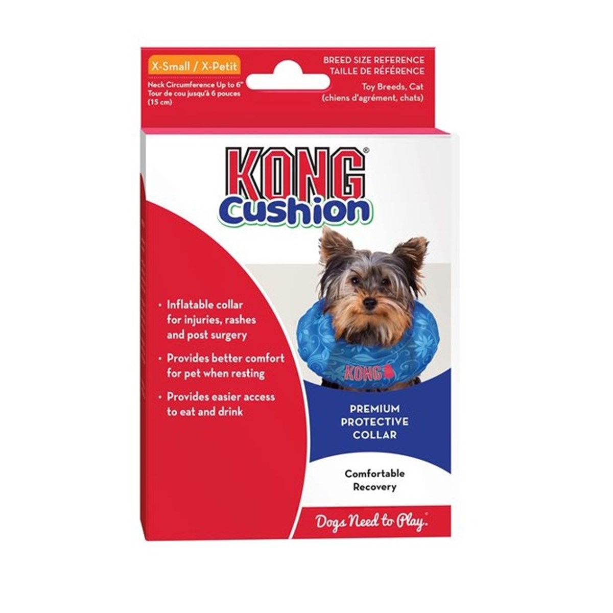 Kong Köpekler İçin Koruyucu Şişme Yakalık X Small