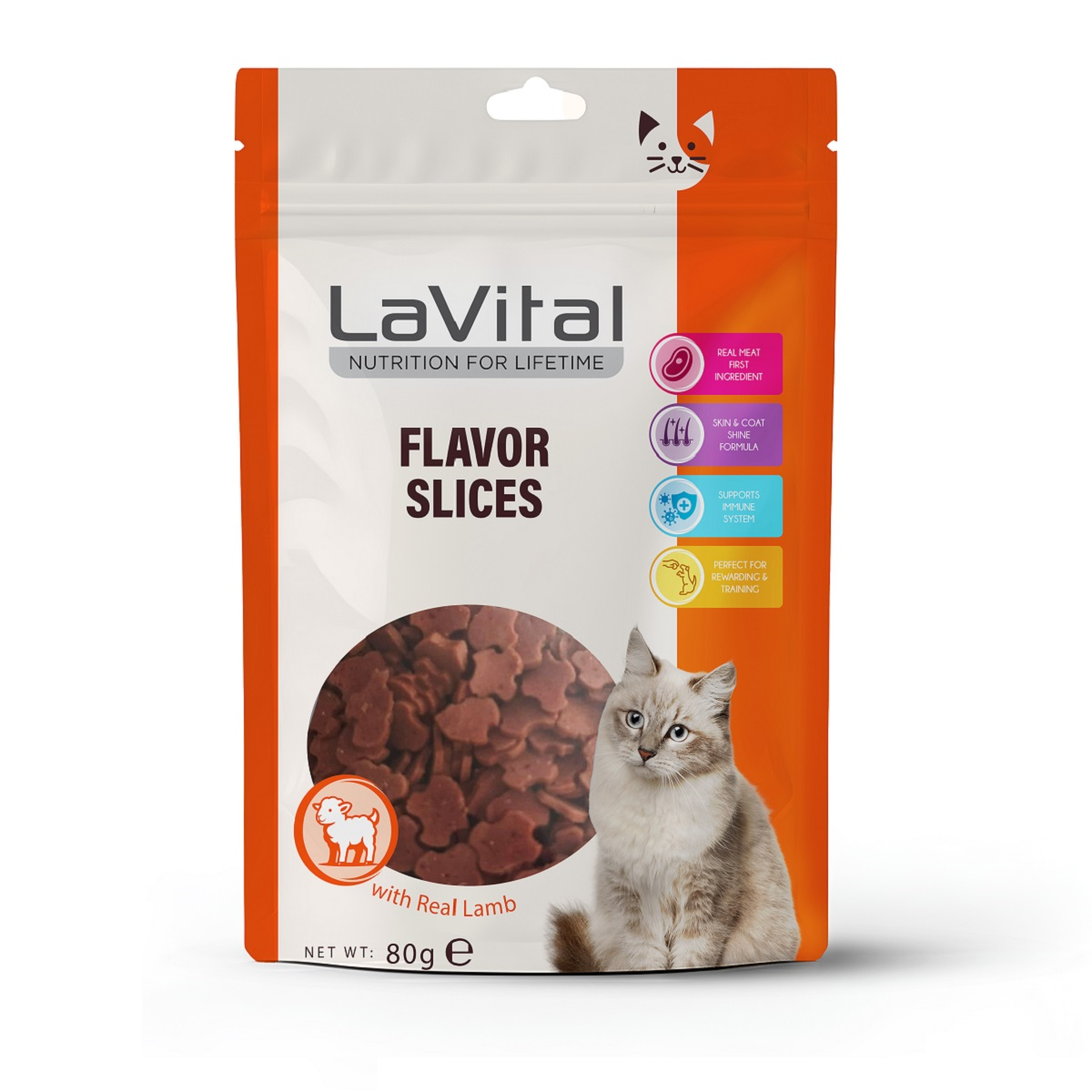 LaVital Kedi Ödül Maması Kuzulu 80 gr