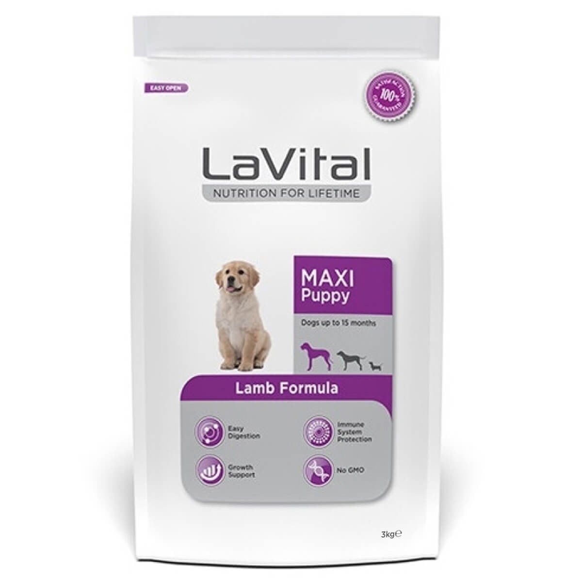 LaVital Medium Puppy Lamb Kuzu Etli Yavru Köpek Maması 3 Kg