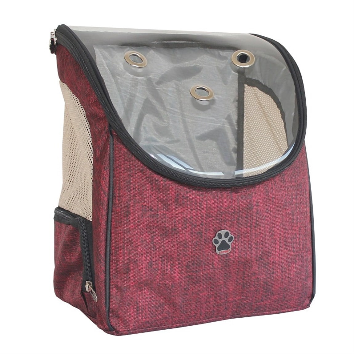 Lepus Deri Sırt Çantası 40x25x30 cm Bordo