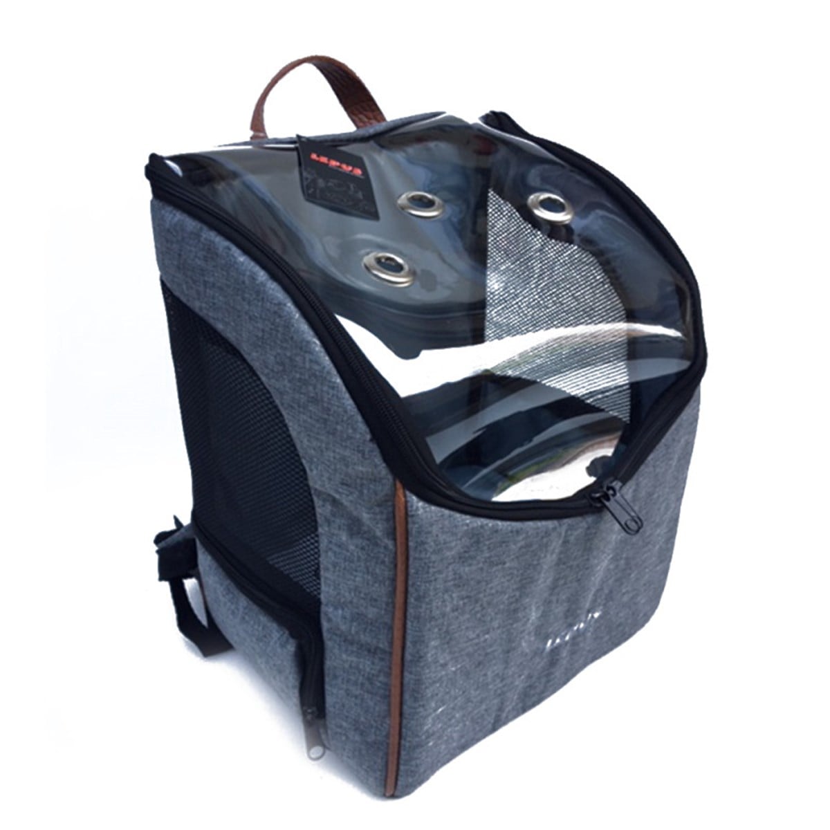 Lepus Şeffaf Sırt Çantası 40x25x30 cm Gri