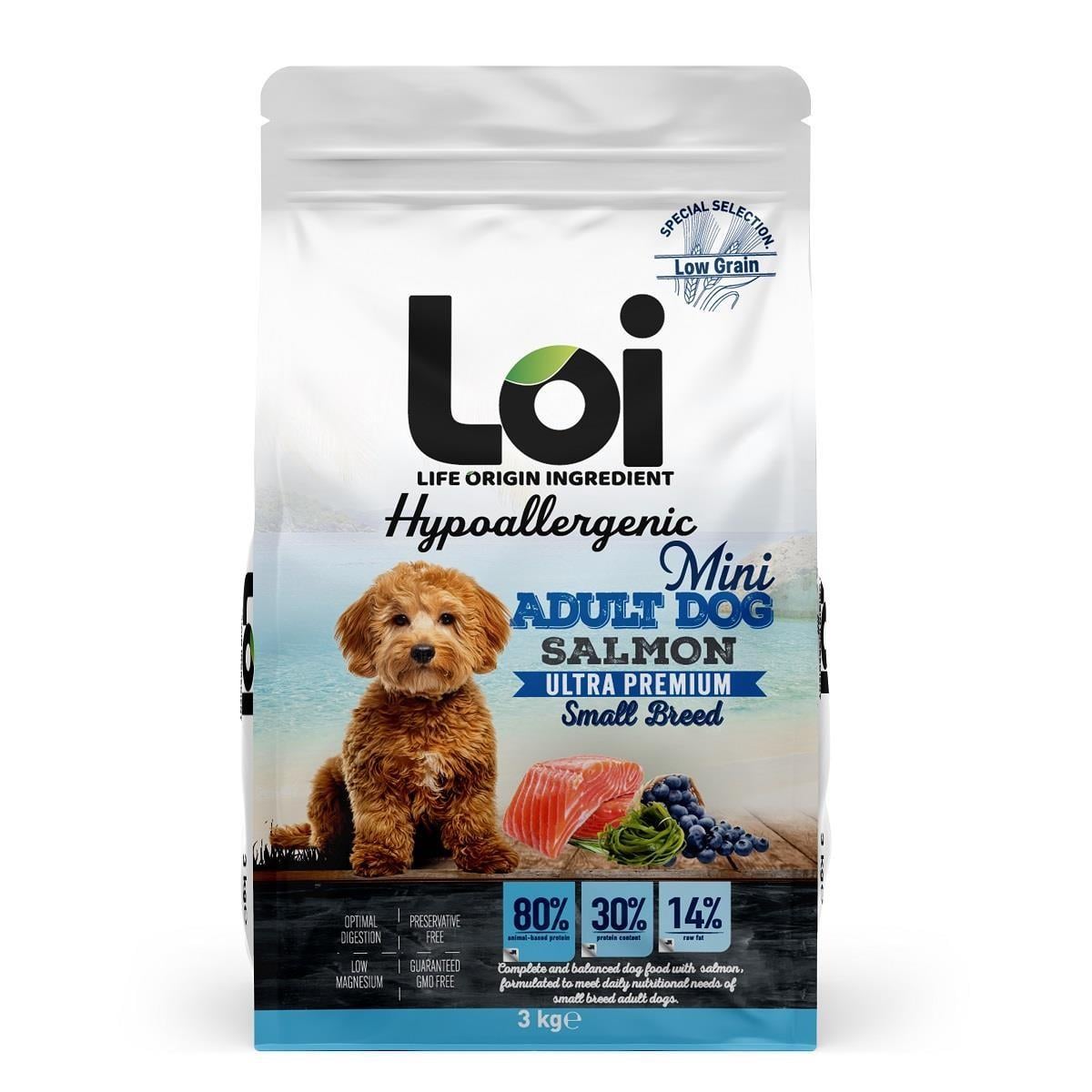 Loi Mini Somonlu Küçük Irk Yavru Köpek Maması 3 Kg