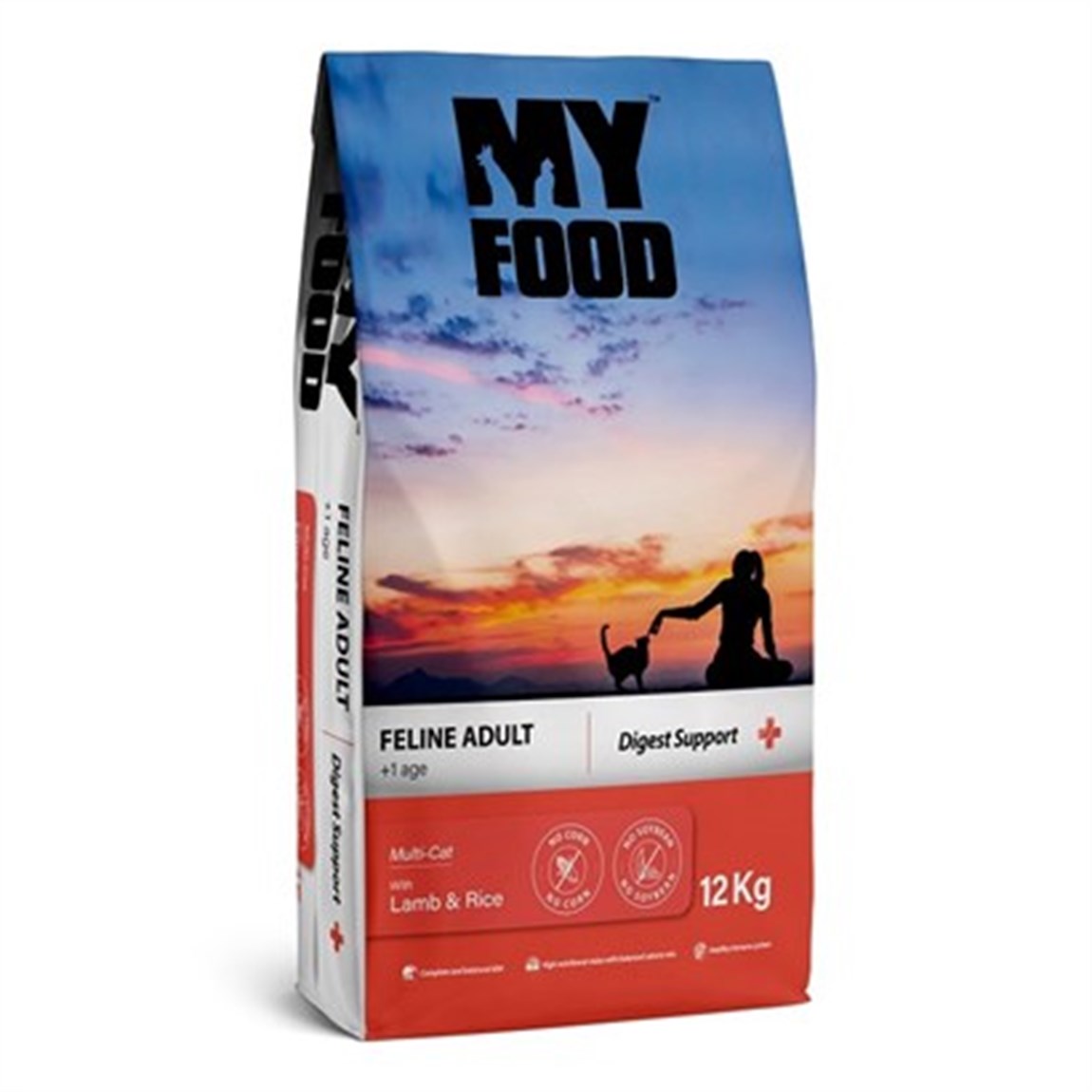 My Food Kuzulu Yetişkin Kedi Maması Digest Support 12 Kg