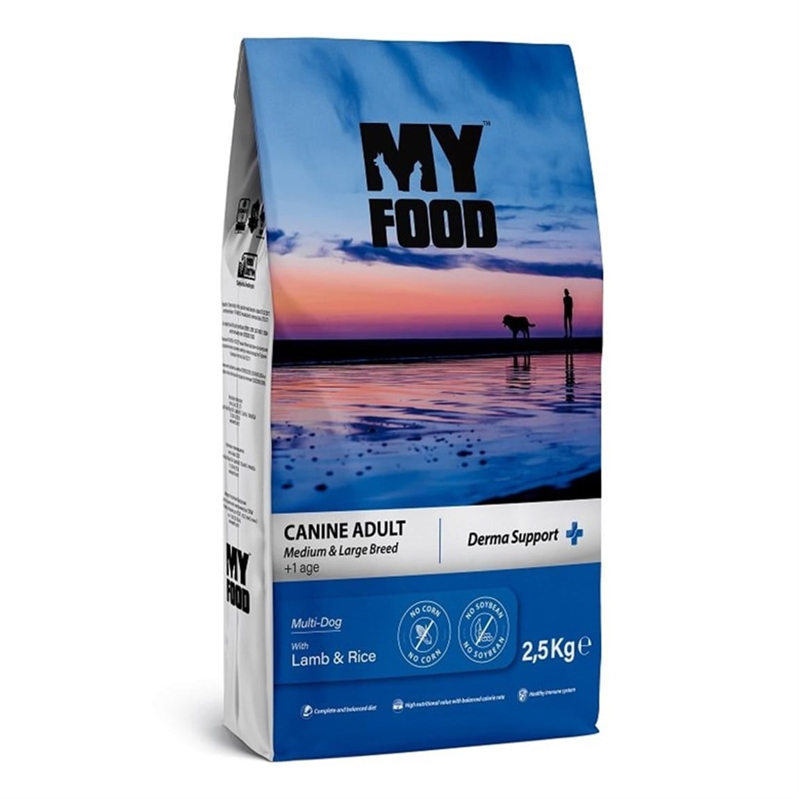 My Food Kuzulu Yetişkin Köpek Maması Derma Support 12 Kg