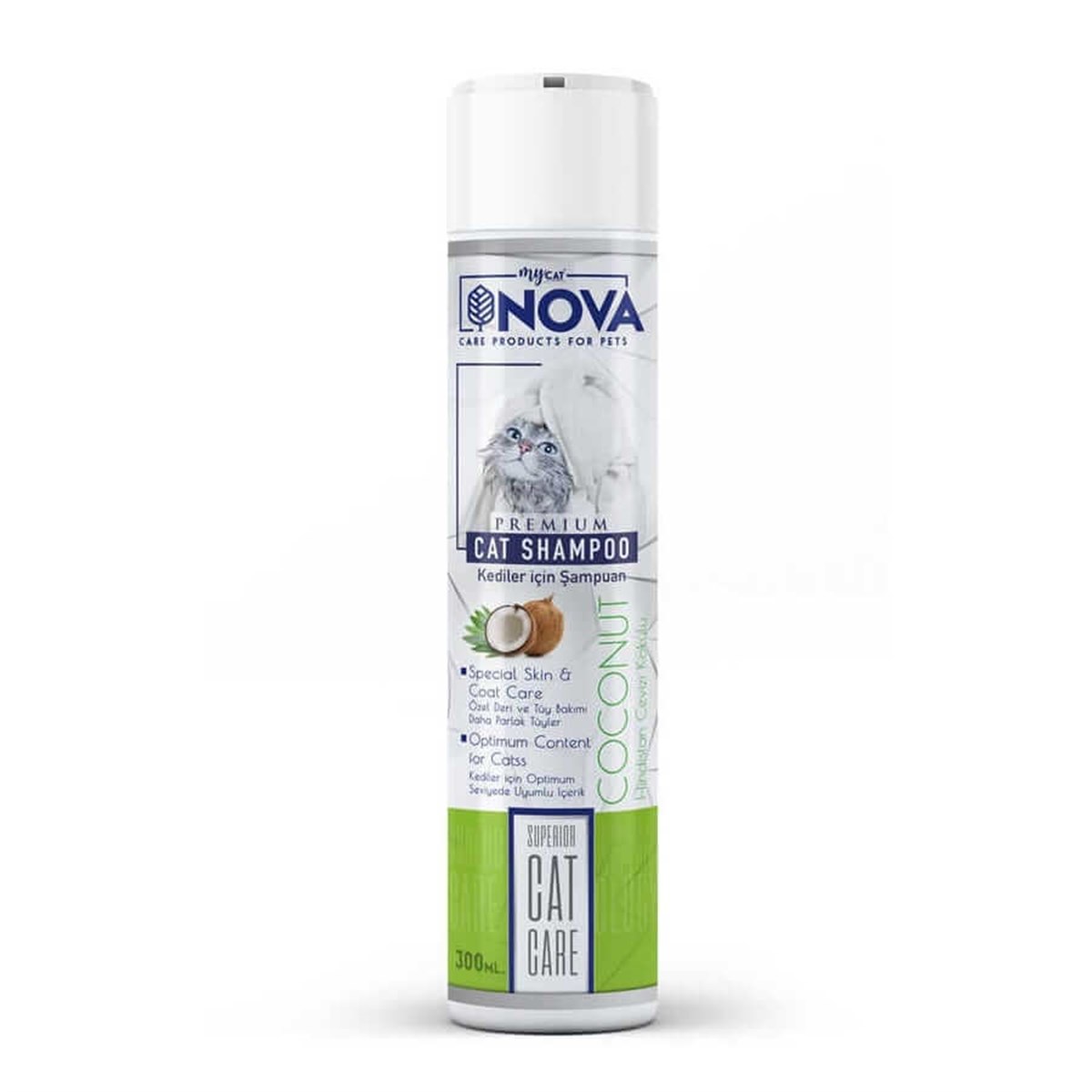 Mycat Nova Hindistan Cevizi Özlü Kedi Şampuanı 300ml