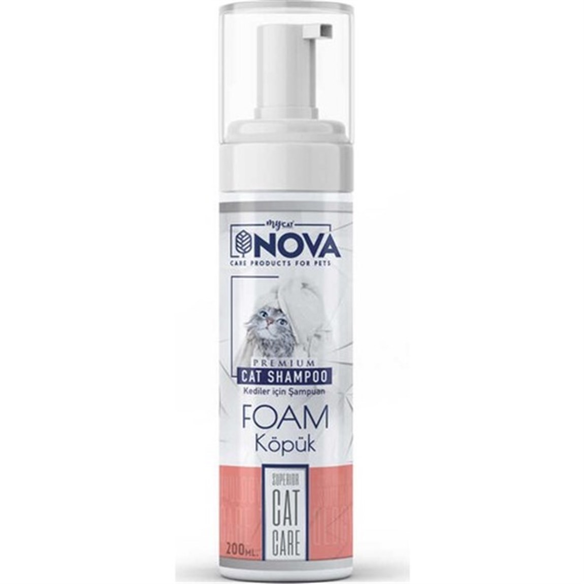 Mycat Nova Kedi Temizleme Köpük Şampuanı 200ml