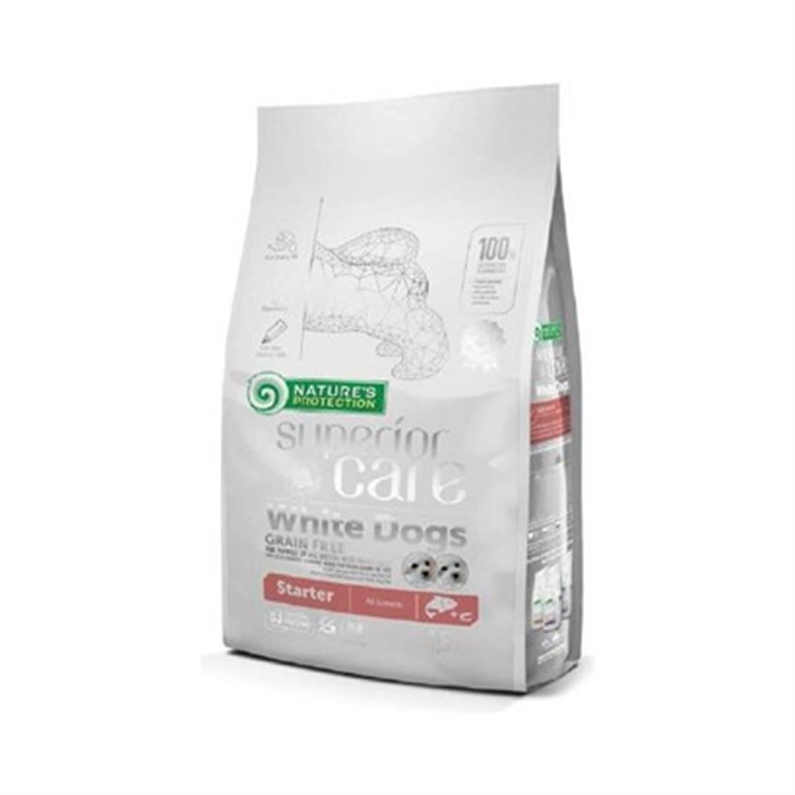 Nature's Protection Somonlu Starter Beyaz Tüylü Yavru Köpek Maması 10+2kg
