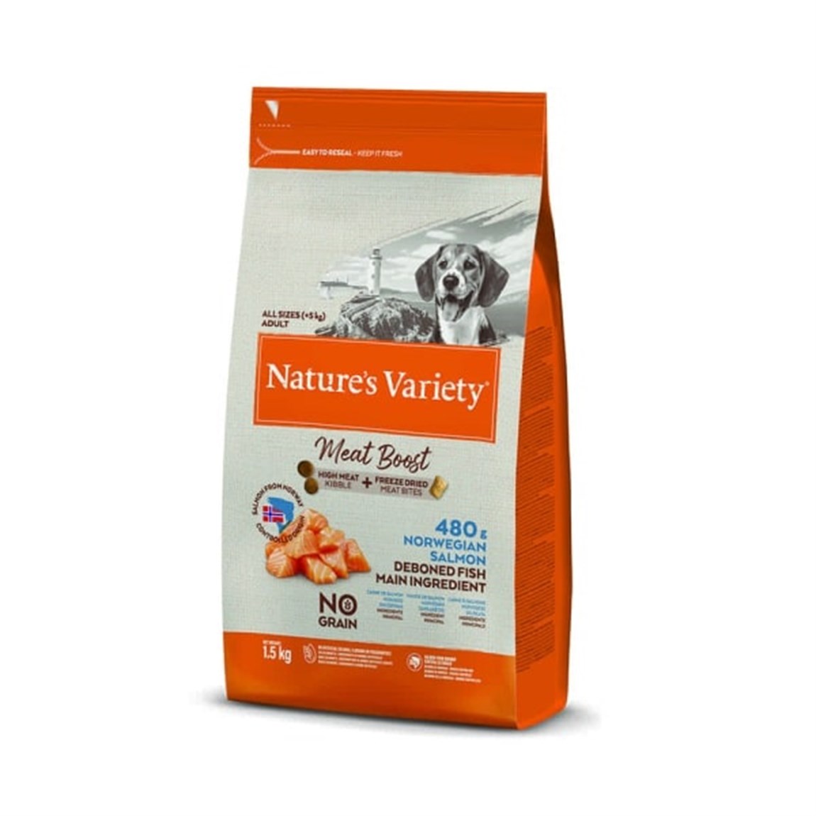 Natures Variety Tahılsız Norveç Somonlu Mini Adult Köpek Maması 1.5 kg