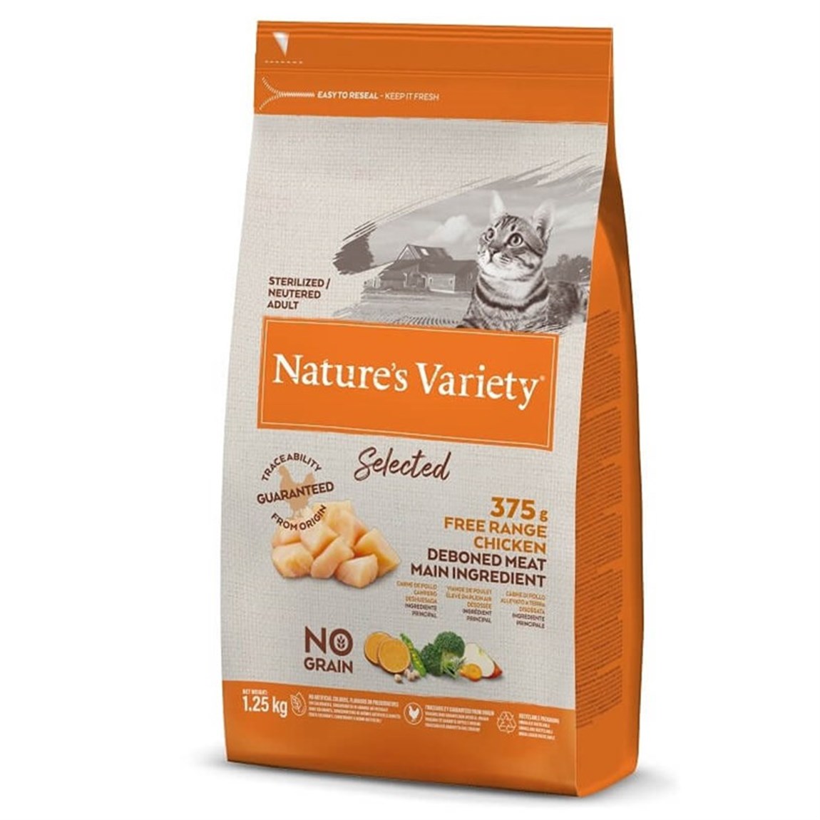 Natures Variety Tahılsız Tavuklu Kısırlaştırılmış Kedi Maması 1.25 kg